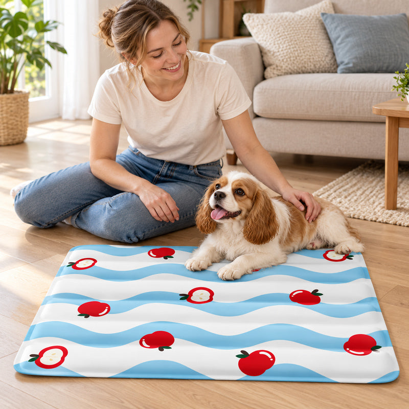 🍎 Tapis Rafraîchissant | Textile | Maison | Amoureux des Animaux | Pommes