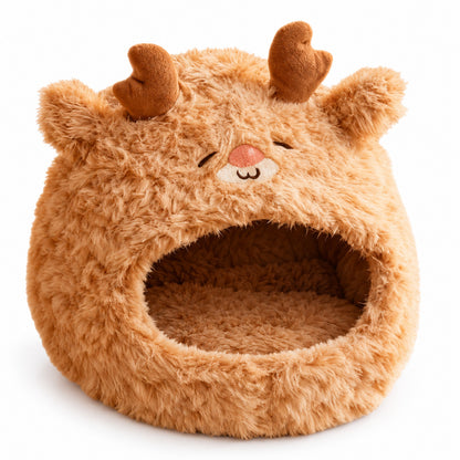 🦌 Niche pour chien | Peluche | Salon | Cynophiles | Renne adorable