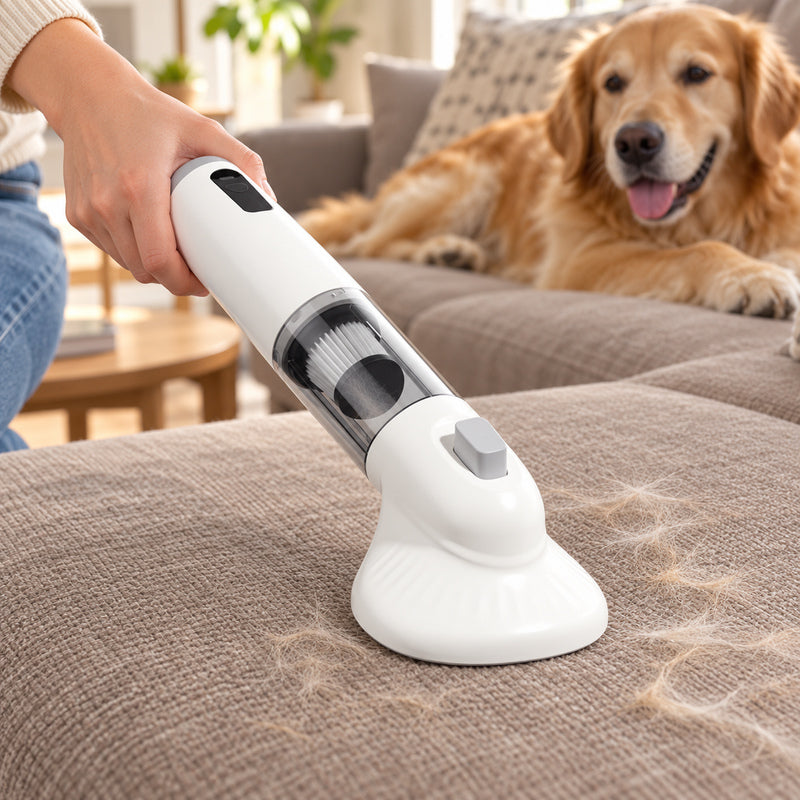 🧹 Aspirateur à poils | Plastique | Maison | Amoureux des animaux | Blanc épuré