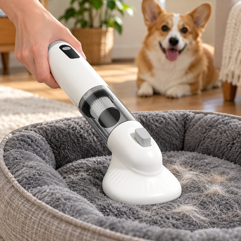 🧹 Aspirateur à poils | Plastique | Maison | Amoureux des animaux | Blanc épuré