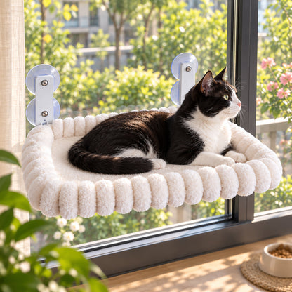 ☀️ Hamac pour chat | Textile doux | Fenêtre | Félinophiles | Nid panoramique