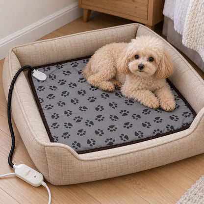 🐾 Tapis Chauffant | Textile | Salon | Maîtres | Motifs Pattes