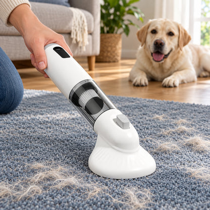 🧹 Aspirateur à poils | Plastique | Maison | Amoureux des animaux | Blanc épuré