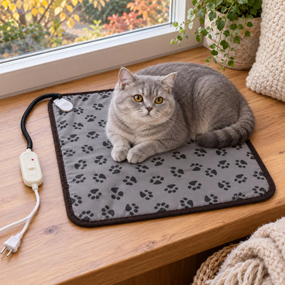 🐾 Tapis Chauffant | Textile | Salon | Maîtres | Motifs Pattes