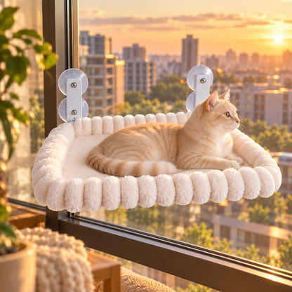 ☀️ Hamac pour chat | Textile doux | Fenêtre | Félinophiles | Nid panoramique