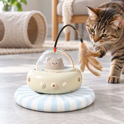 🐱 Jouet Interactif | Plastique | Salon | Maîtres Attentionnés | Plumes Suspendues