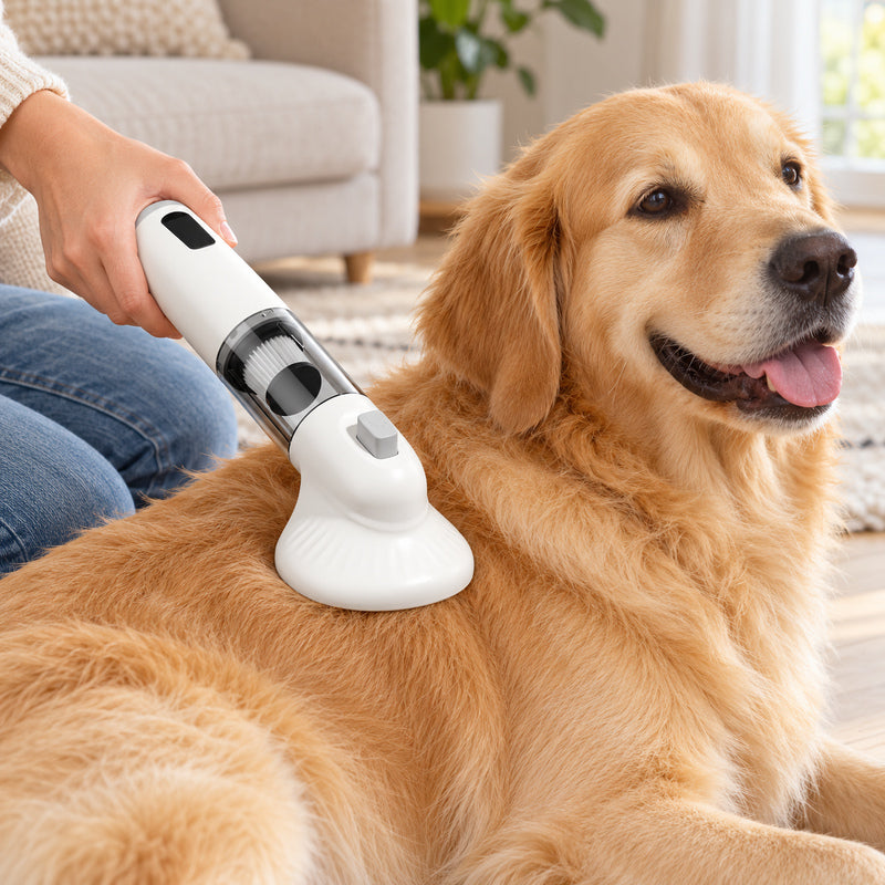 🧹 Aspirateur à poils | Plastique | Maison | Amoureux des animaux | Blanc épuré