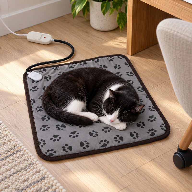 🐾 Tapis Chauffant | Textile | Salon | Maîtres | Motifs Pattes