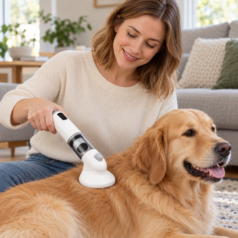 🧹 Aspirateur à poils | Plastique | Maison | Amoureux des animaux | Blanc épuré