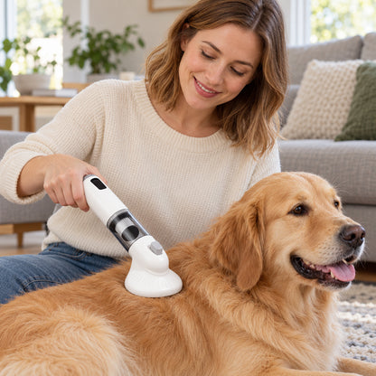 🧹 Aspirateur à poils | Plastique | Maison | Amoureux des animaux | Blanc épuré