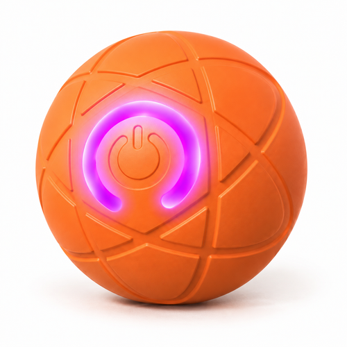 Interactive 🌰 USB‑Rechargeable Bouncing Ball Toy for Dogs