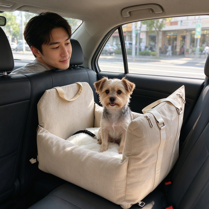 🚗 Siège auto chien | Textile | Voyages | Amis des chiens | Cocon beige