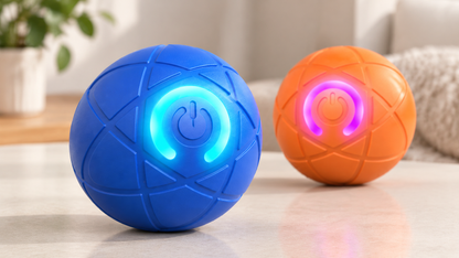 Interactive 🌰 USB‑Rechargeable Bouncing Ball Toy for Dogs