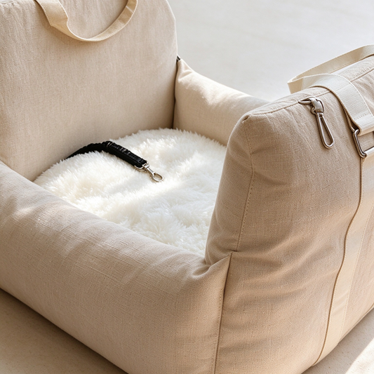 🚗 Siège auto chien | Textile | Voyages | Amis des chiens | Cocon beige